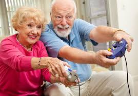 The game stimulates the intellect and provides lots of fun! Video Games Can Be Beneficial To The Elderly Especially With Rehabilitation Aging Well Healthy Aging Growing Old
