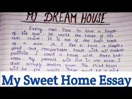 english paragraph on my dream house