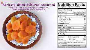 apricots dried sulfured uncooked
