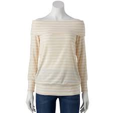 Womens Lc Lauren Conrad Off Shoulder Sweatshirt Products