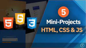 5 projects with html css javascript