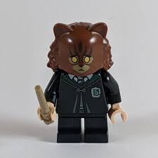 lego hermione granger minifigure cat