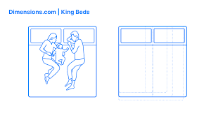 King Size Bed Dimensions Drawings