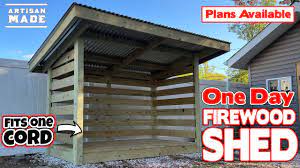 diy firewood shed firewood rack build