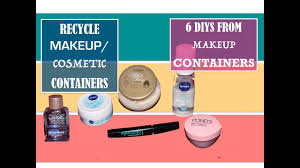 upcycling makeup containers 6 diys
