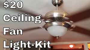 Ceiling Fan Light Kit Diy Youtube