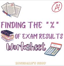 worksheet finding a percene of exam