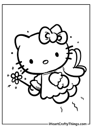 Hello kitty and my melody drawing and coloring for kids / 헬로키티와 마이멜로디 그림 그리고 색칠하기. Hello Kitty Coloring Pages Cute And 100 Free 2021