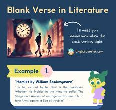 describe the effect of blank verse in