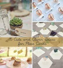Just place these marble pieces and it means you reserve the table for that specific person or family. 35 Cute And Clever Ideas For Place Cards