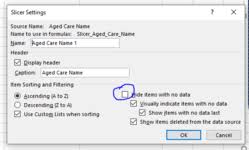 how to remove blank from excel slicer