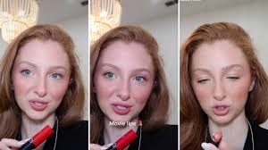 trending redhead makeup lips
