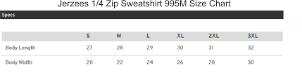 Jerzees Sweatshirts Size Chart Dreamworks
