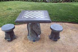 Concrete Chess Tables Concrete Tables