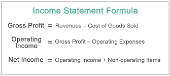 income statement formula calculate