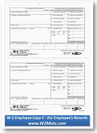 W 2 Employee Copy C For Employees Records W2 Forms