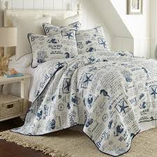 blue cotton full queen quilt set l47301fqs