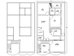 Small Modern House Plan In Dwg File