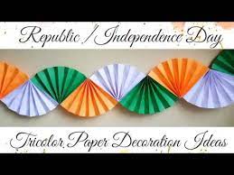 tricolor paper craft decoration idea