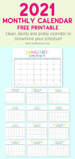 You can select any background. Free Printable 2021 Calendar So Beautiful And Colorful Calendar Printables Monthly Calendar Printable Printable Calendar Design