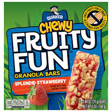 quaker chewy fruity fun granola bars