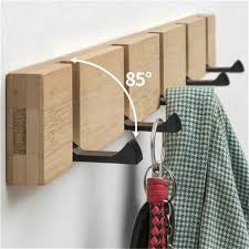 Foldable Coat Rack Bamboo Hallway Hat