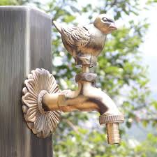 Decorative Garden Faucet Brass Animal