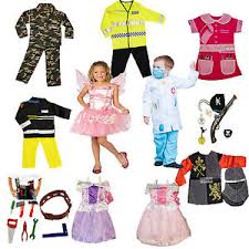 Details About Girls Boys Dress Up Costume Childrens Kids Party Outfit Fancy Dress