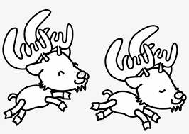 I don't think i've ever seen '98 rudolph as an actual reindeer. Reindeer Clipart Black And White Images Pictures Becuo Png Image Transparent Png Free Download On Seekpng
