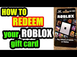 how to use your roblox gift card you