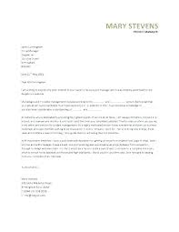 Standard Covering Letter For Job Application Cover Letter Examples