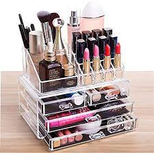 jy acrylic clear makeup organizer and