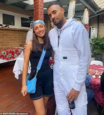 They do not shy away from being expressive with each other. Nick Kyrgios Girlfriend Chiara Passari Steals The Show In His First Round Wimbledon Win Daily Mail Online