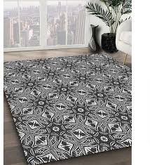 etsy patterned rug persian black wool