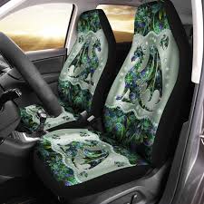 Dragon Metal Pattern Print Car Seat