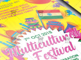 Multicultural Festival Flyer Club A5 Template By Exclusive Flyer