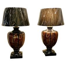 Italian Marble Table Lamps 1960s Set