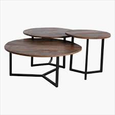 Factory Round Coffee Table Set Of 3