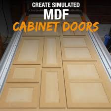 free mdf simulated shaker style door