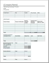Marketing Campaign Tracker Template For Ms Excel Word