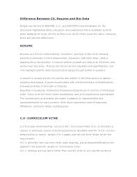 Resume Bio Example Examples Data And Template Samples Free Sample