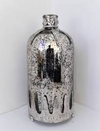 Antique Decorative Mercury Glass Bottle