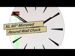 Wall Clock Oversize Modern Mirror Glass