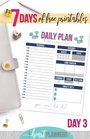 Fitness Daily Planning Printable Planners Printables Pinterest