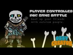 Roblox sans decal id 2. Ink Sans Player Controlled Battle Roblox Obby Creator Youtube