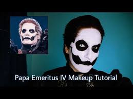 makeup tutorial the band ghost cosplay