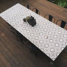 Custom Moroccan Tiled Table Top With