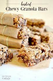 easy baked chewy granola bars recipe