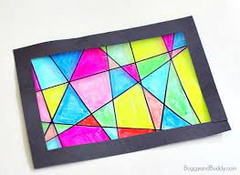Faux Stained Glass Suncatcher Craft For