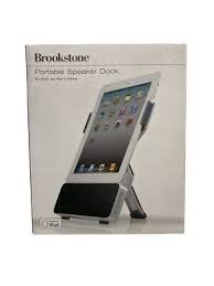 new brookstone portable speaker dock